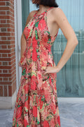 A.L.C Floral Halter Maxi Dress