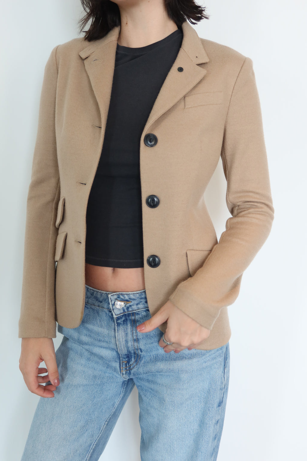 Rag & Bone Camel Wool Blazer