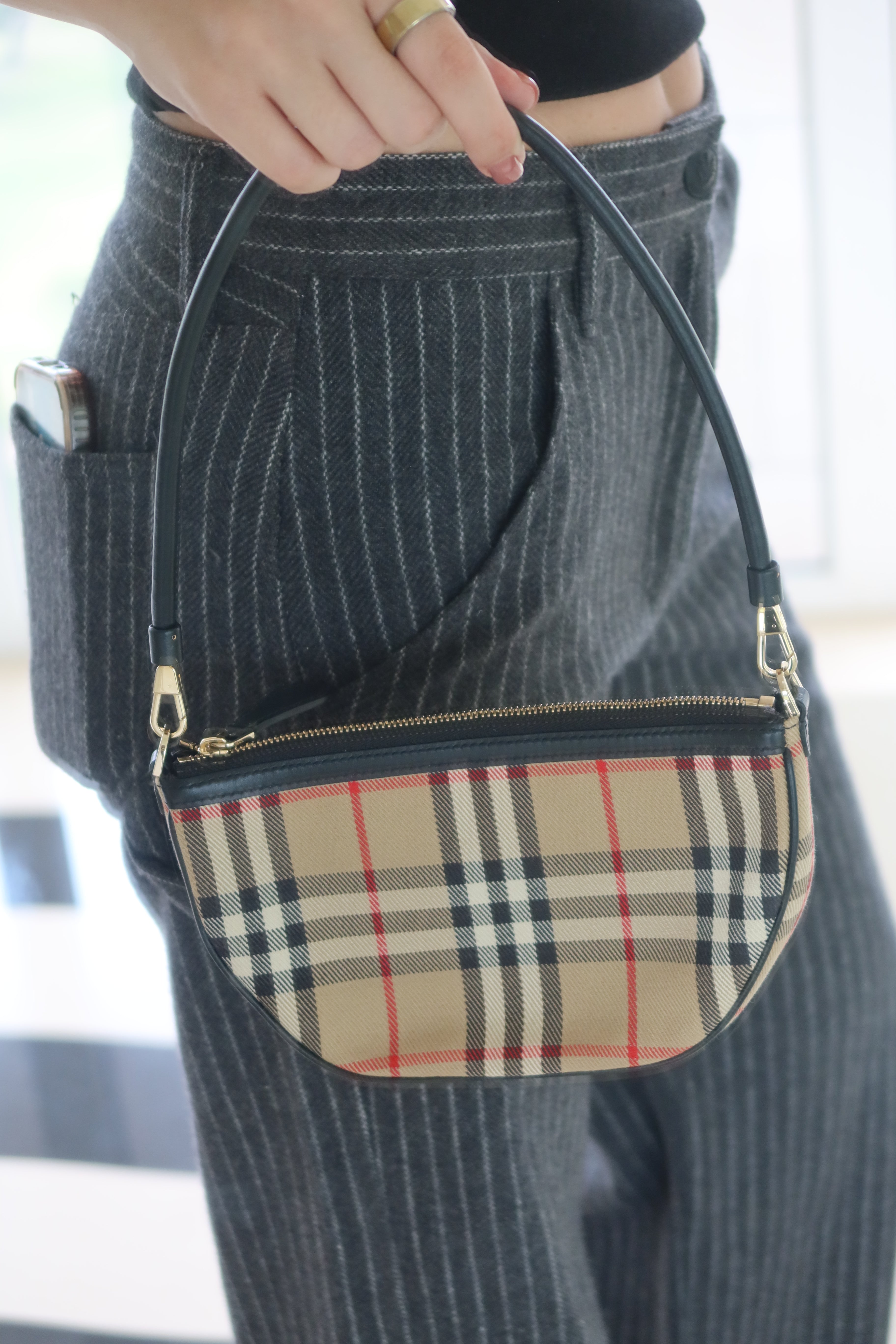 Burberry Vintage Nova Check Shoulder Bag