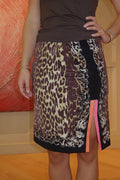 Elie Tahari Leopard Print Pencil Skirt