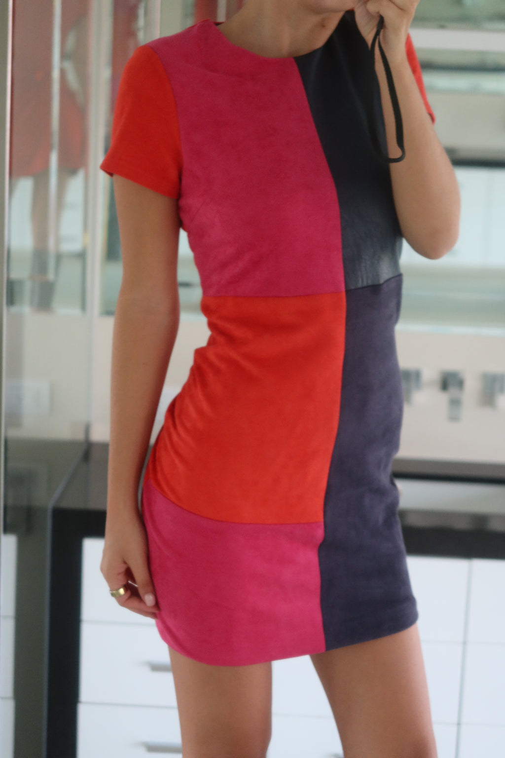 Julie Brown NYC Colorblock Mini Dress