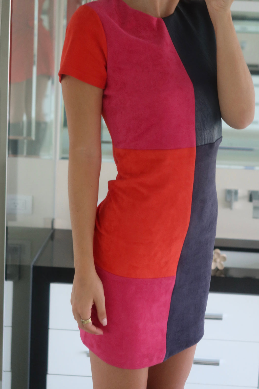 Julie Brown NYC Colorblock Mini Dress