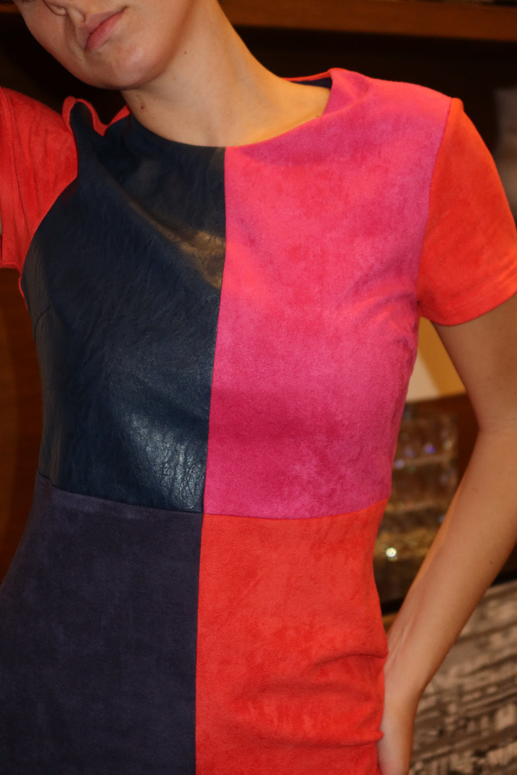 Julie Brown NYC Colorblock Mini Dress