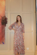 AllSaints Floral Ruffle Maxi Dress