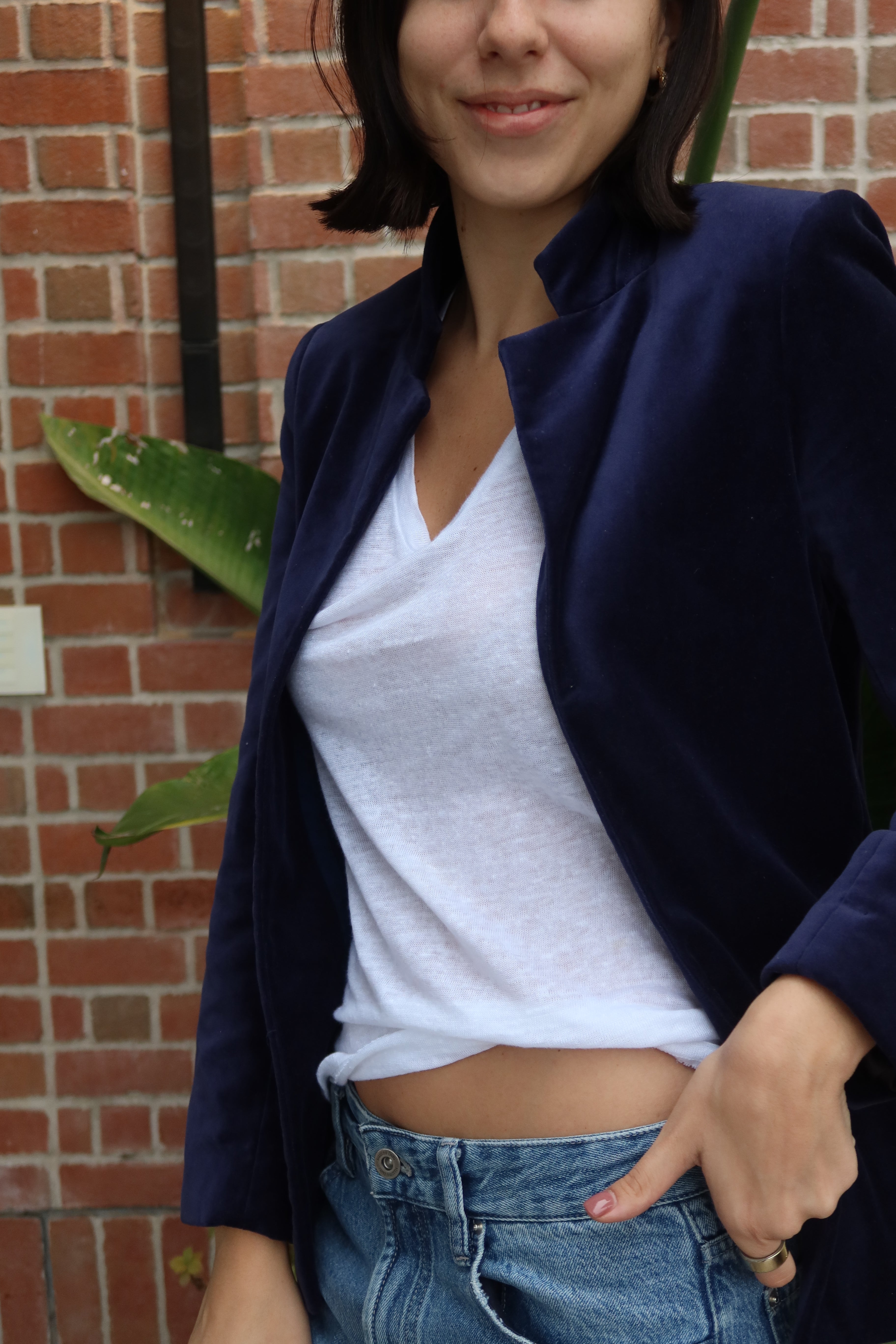 Blazer de Terciopelo Azul Marino Zadig & Voltaire