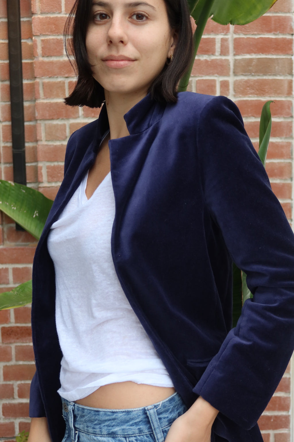 Blazer de Terciopelo Azul Marino Zadig & Voltaire