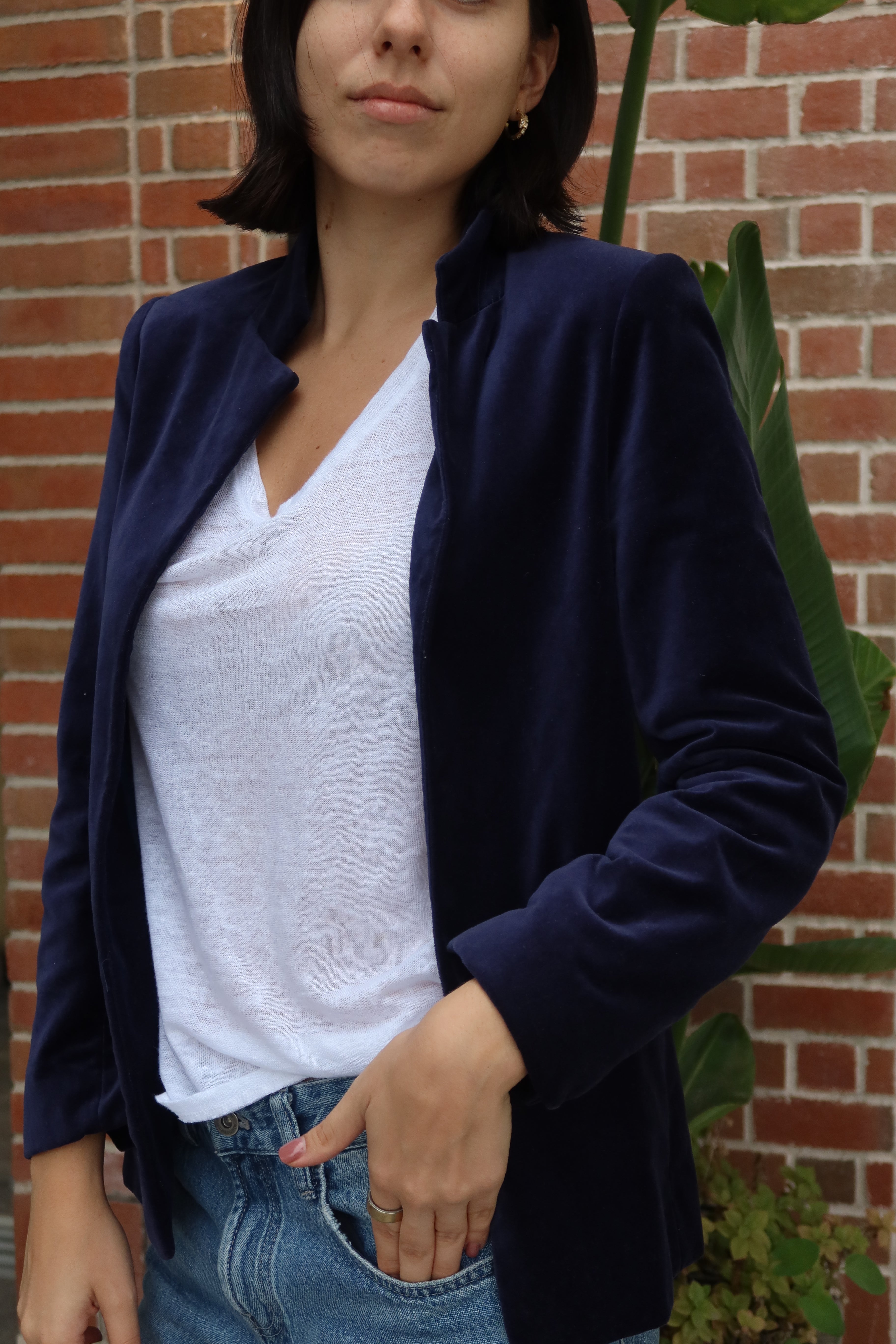 Blazer de Terciopelo Azul Marino Zadig & Voltaire