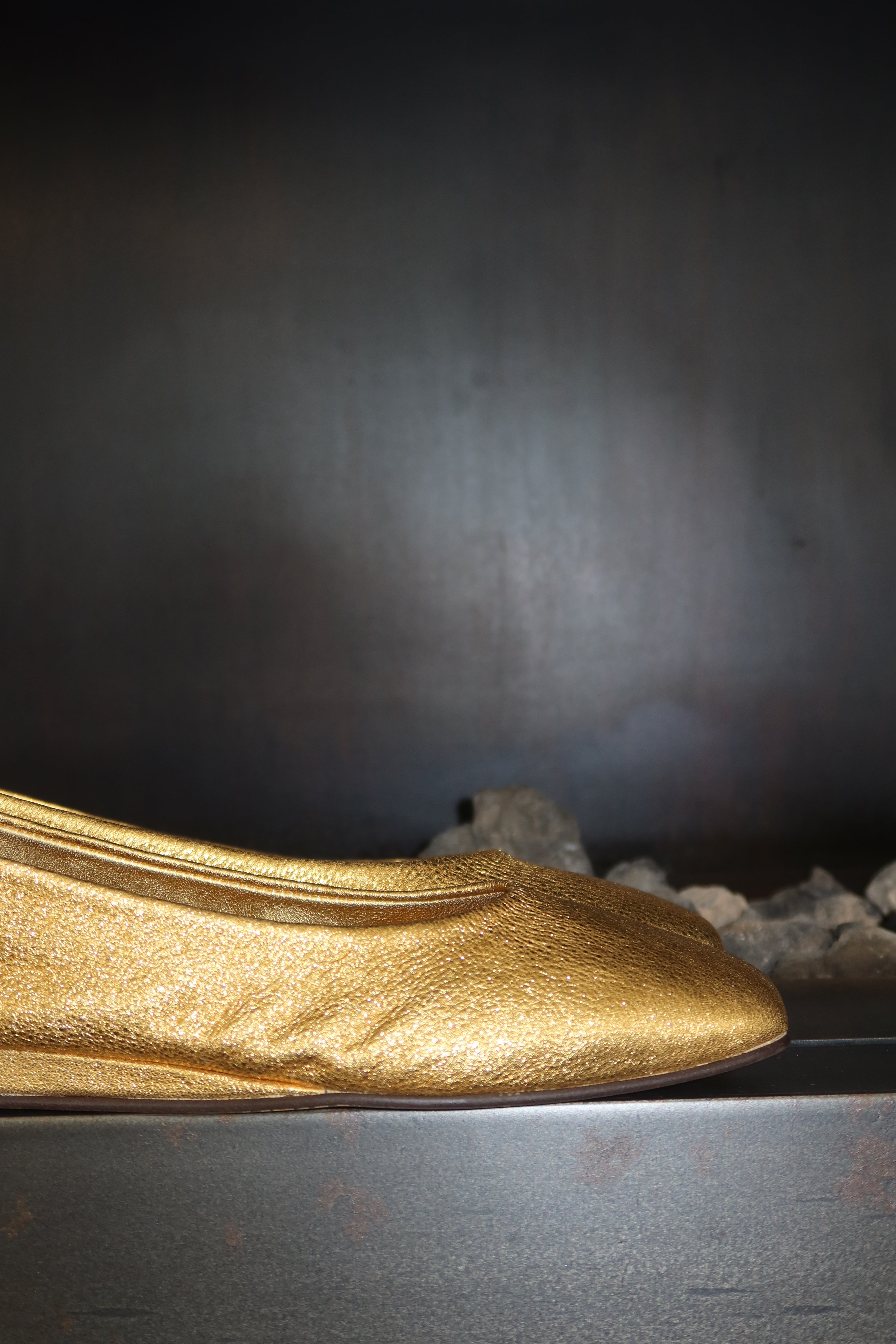 Bailarinas Doradas Metalizadas Castañer