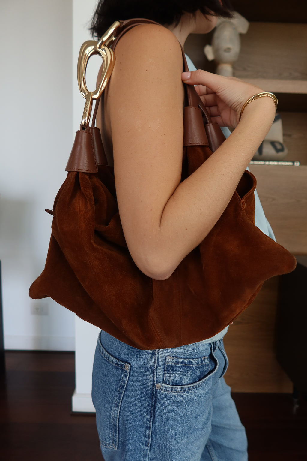 Zimmermann Tan Suede Shoulder Bag