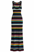 Missoni Multicolor Striped Knit Maxi Dress