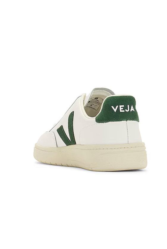 Zapatillas Blancas y Verde Oscuro de Veja